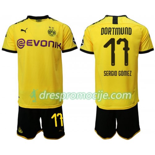 Borussia Dortmund Dres Sergio Gomez 17 Dječji Domaći 2019/20 Kratkih Rukava Borussia Dortmund Dres Sergio Gomez 17 Dječji Domaći 2019/20 Kratkih Rukava